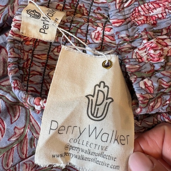 Perry Walker Collective Block Print Strapless Mini dress NWT - Picture 4 of 10